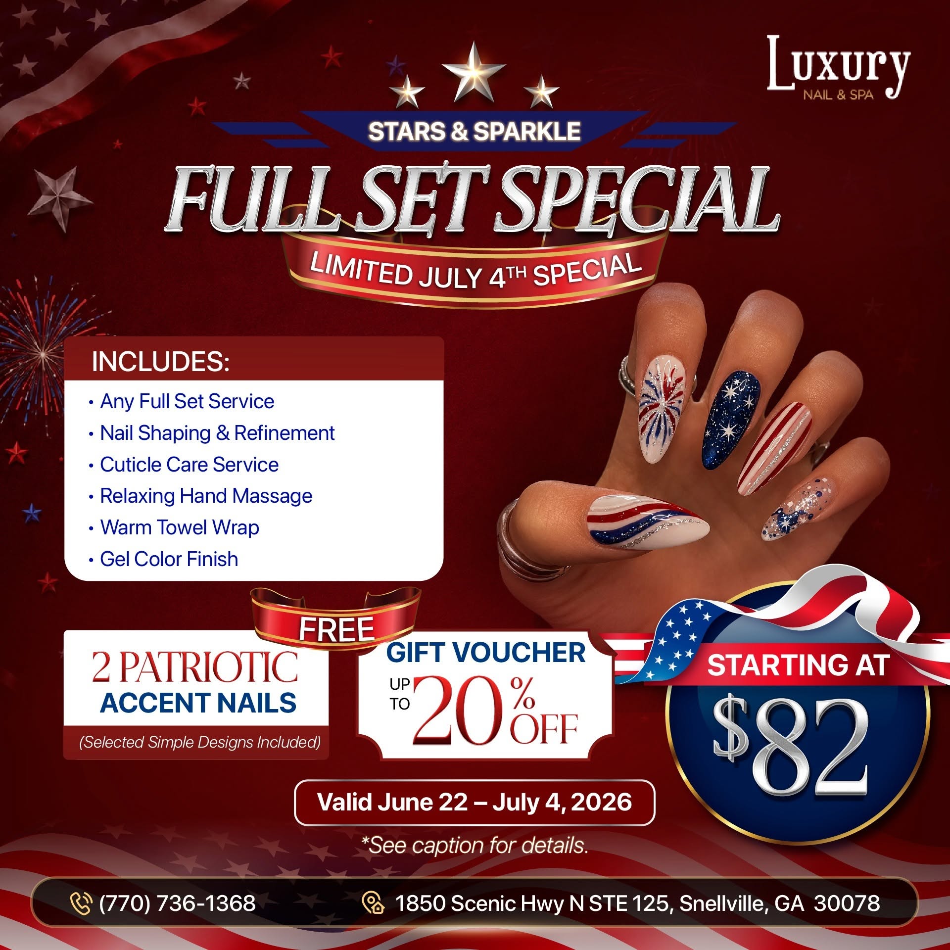 🌟 Luxury Nail & Spa - Promotion 🌟
